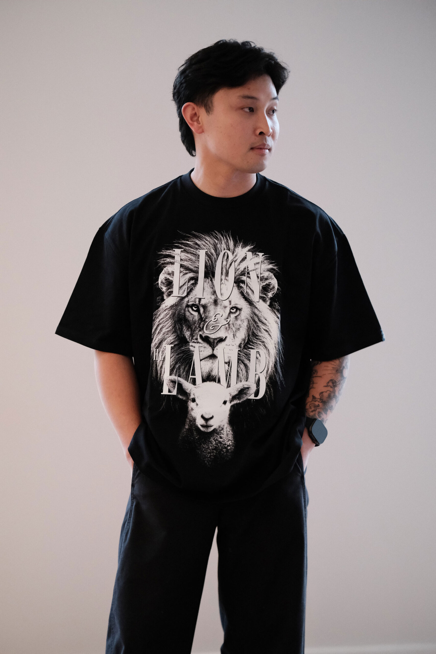 LionTeeModel1 Lion & The Lamb Tee