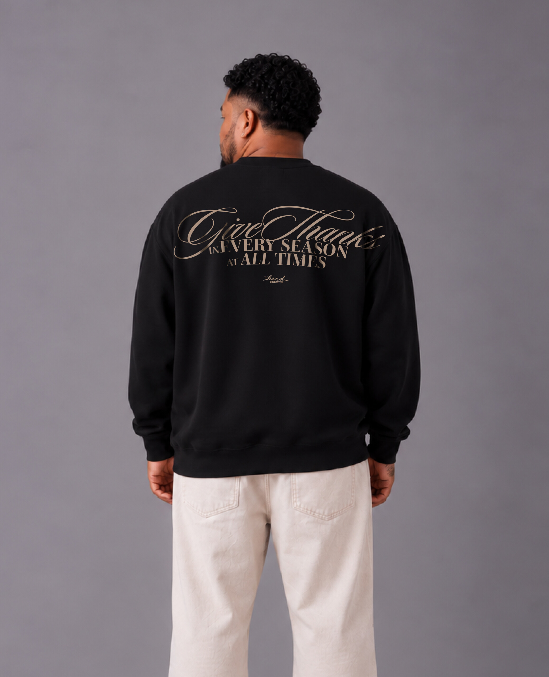 Give Thanks Crew Jumper Back Give Thanks Crew Jumper gallery image 3