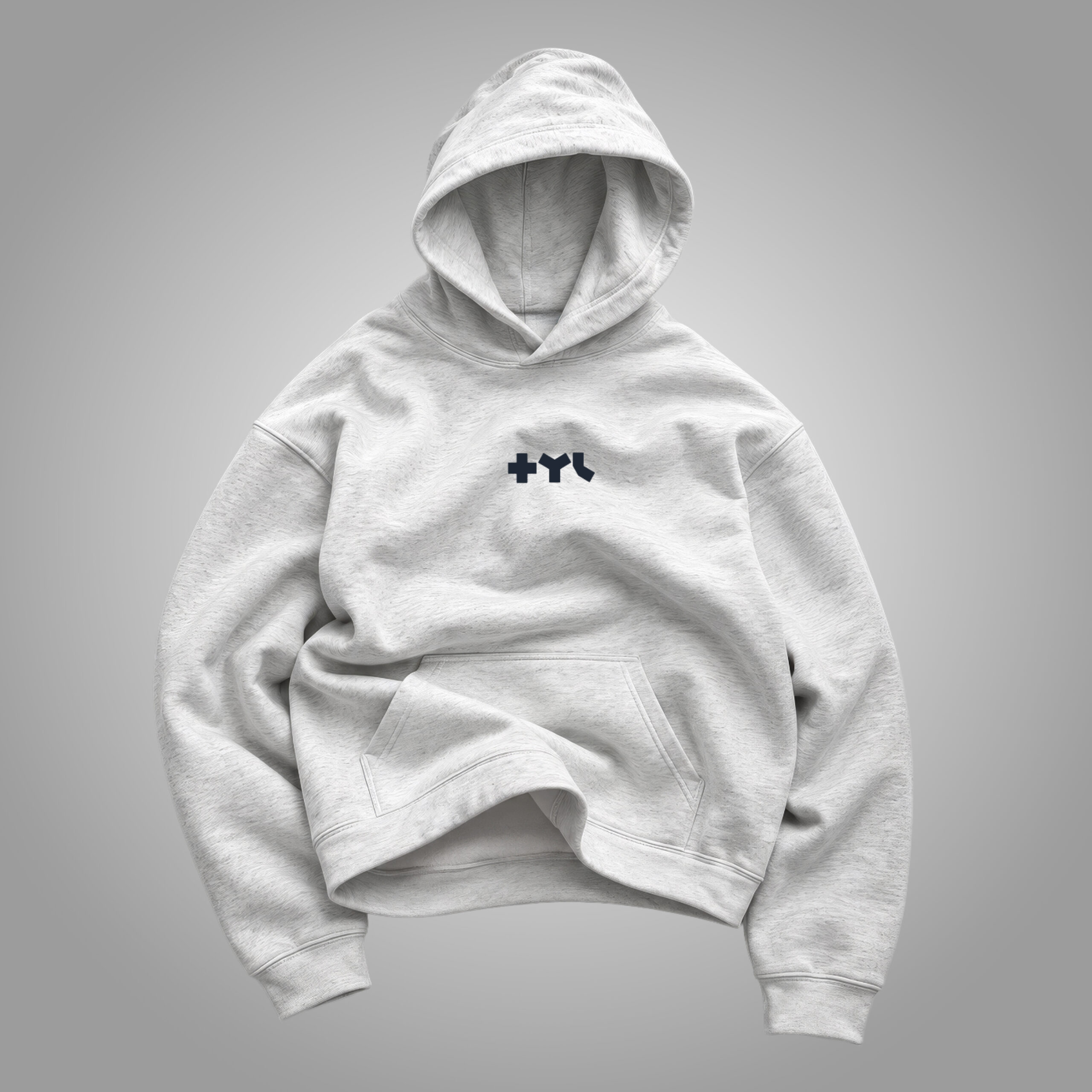 TYL Hoodie Front (Grey BG) TYL Hoodie gallery image 2