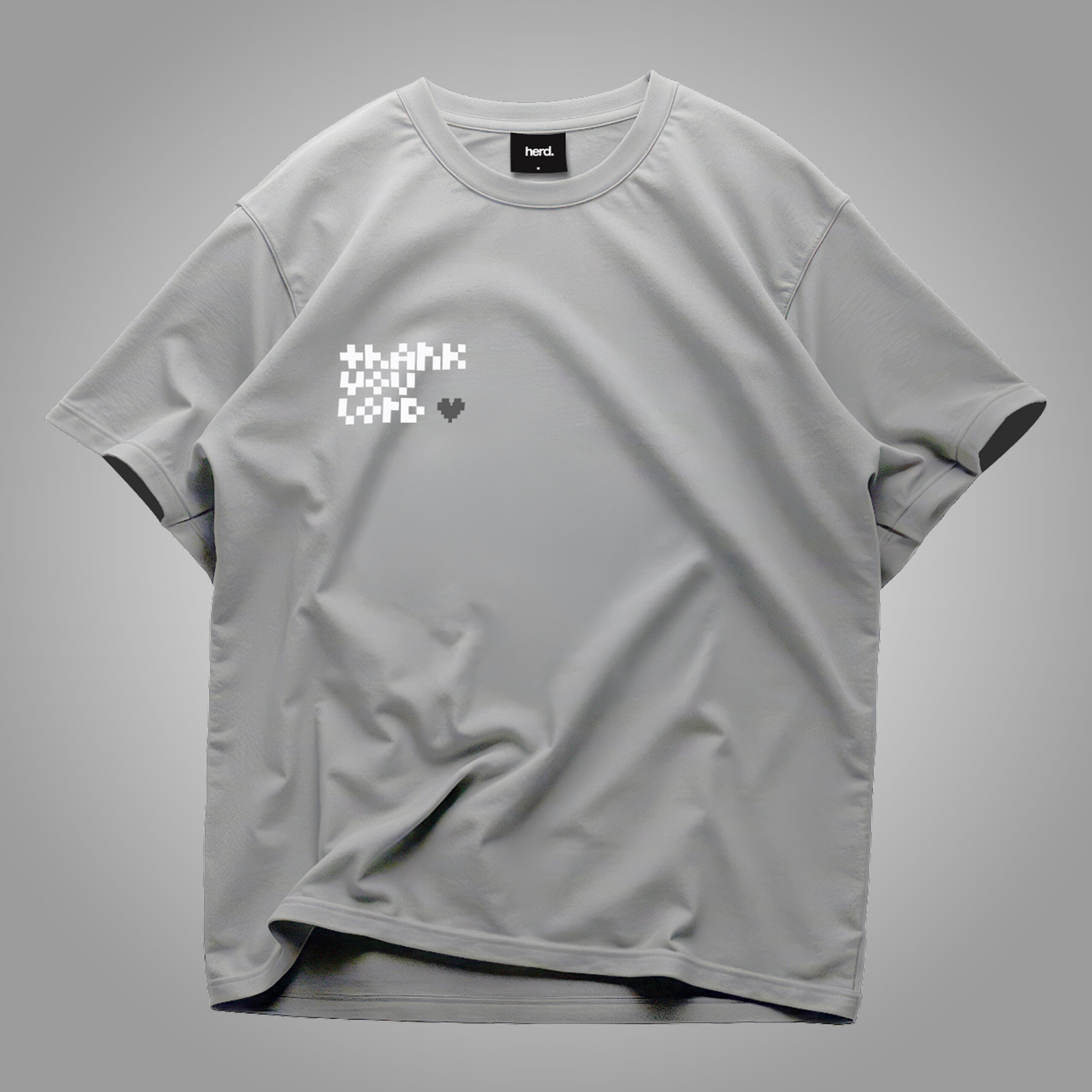 Thank You Lord Box Tee Front (Grey BG) Thank you lord Box Tee gallery image 2
